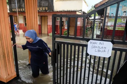Dampak Banjir, Kegiatan Sekolah Dihentikan