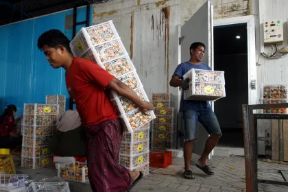 Relokasi pedagang pasar induk Gadang