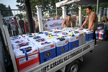Kedatangan Jemaah Calon Haji Berlangsung di Asrama Haji Pondok Gede