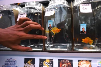 Kontes ikan molly nasional di Kediri