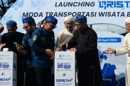 Peluncuran QRIS Tap untuk transportasi Wisata Badui