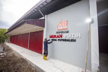 Progres pembangunan Kopdes Merah Putih