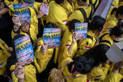 Aksi Hardiknas di Jakarta Soroti Isu Pendidikan Nasional