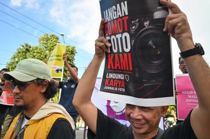 Aksi memperingati Hari Kebebasan Pers Sedunia di Palu
