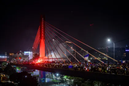 Konvoi Bobotoh Persib di Bandung