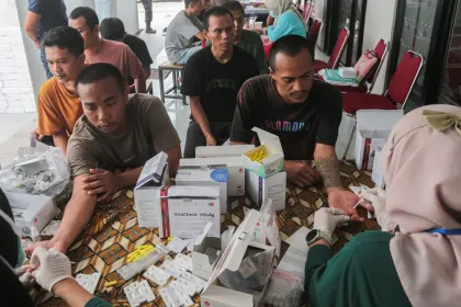 Skrining TBC dan HIV di Rutan Kelas IIB Serang