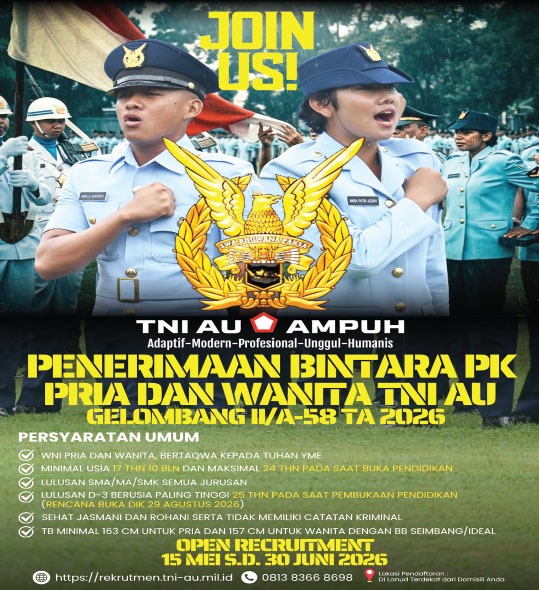 Penerimaan Bintara TNI AU Tahun 2026