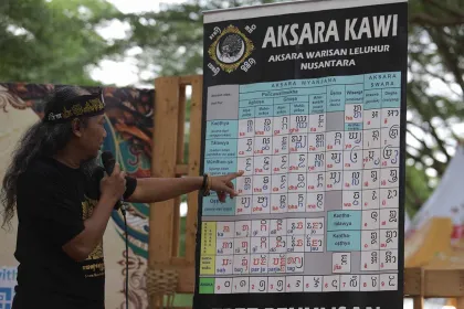 Komunitas Budaya di Kediri Lestarikan Aksara Kawi Lewat Pelatihan Menulis