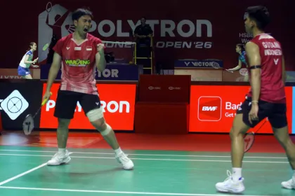 Berita Foto : Sabar/Reza Amankan Tiket Babak 8 Besar