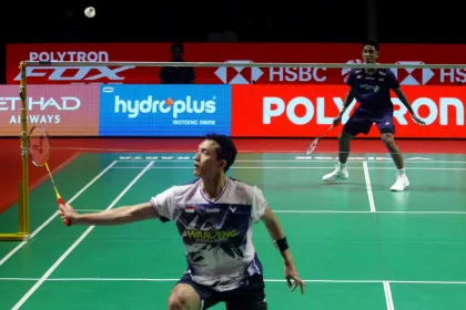 Berita Foto : Jonatan Christie Tembus Babak 8 Besar