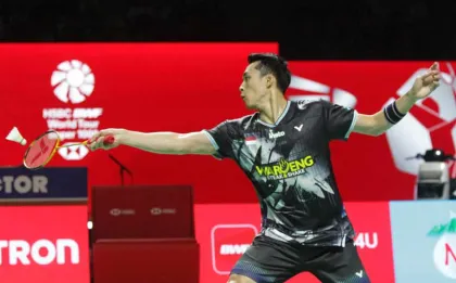 Berita Foto : Jonatan Christie Amankan Tempat di Semifinal