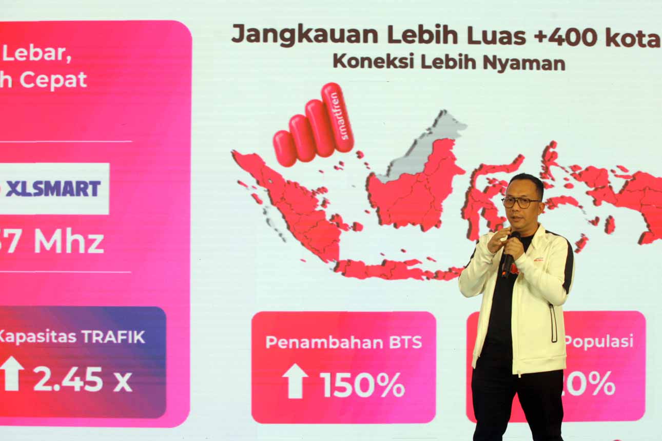 Berita Foto : Perkuat Transformasi Brand dengan Jangkauan Layanan di 400 Kota, SMARTFREN Jagoan Sinyal