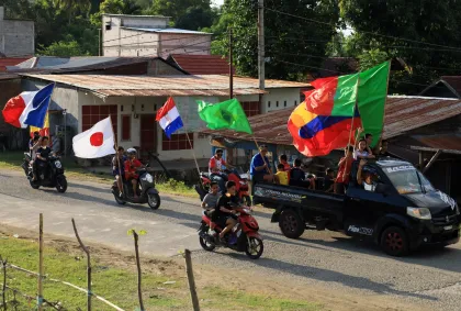 Berita Foto : Konvoi semarak piala dunia di Mamuju