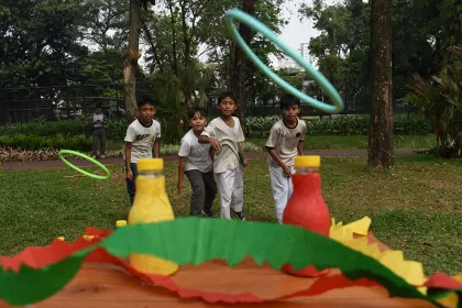 Berita Foto : Edukasi Program Tunggu Anak Siap di Jakarta