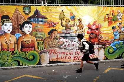 Berita Foto : Harmony of Solo, Mural untuk Mempercantik Wajah Kota