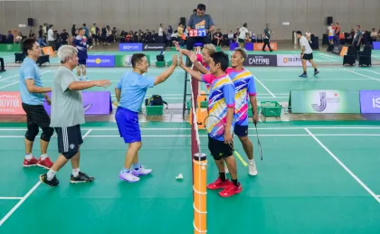Berita Foto : Turnamen Bulutangkis Inklusif Terbuka Internasional Hundred Hoo Haa Cup 2026 