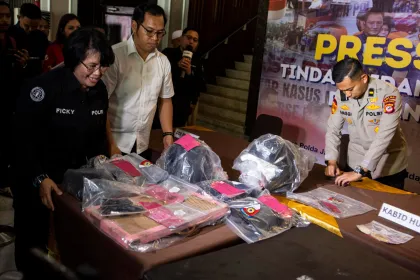 Berita Foto : Keterangan Pers kasus penganiayaan di Bandung