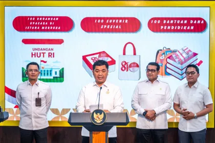 Berita Foto : Pemerintah luncurkan logo HUT ke-81 RI