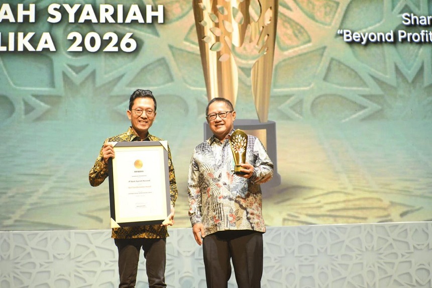 Berita Foto : Bank BSN Raih Best Transformation Award 2026 Berkat Inovasi dan Layanan Digital.