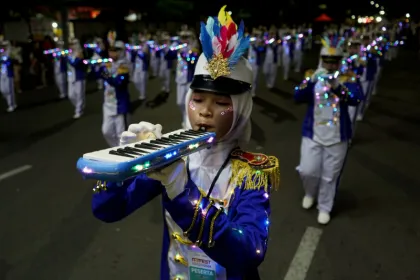 Berita Foto : Festival Marching Band di Makassar Dorong Pengembangan Seni Pertunjukan