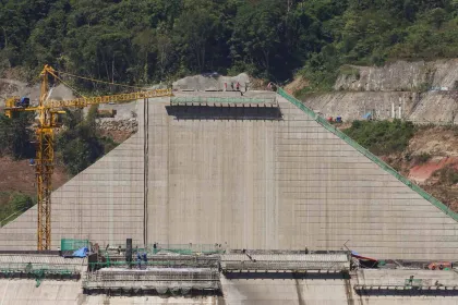 Berita Foto : Perkembangan Proyek Bendungan Jenelata di Gowa