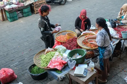 Berita Foto : Jasa pesan belanja sayur daring