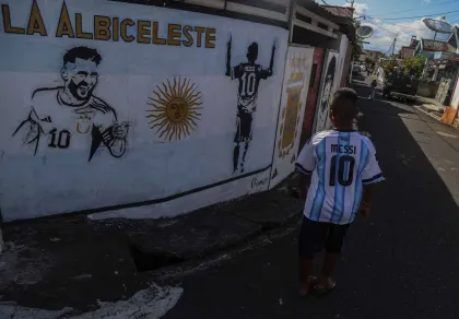 Mural Timnas Argentina Hiasi Tembok di Ternate