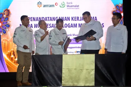 Berita Foto : Perkuat Ekosistem Emas Nasional, Bank Muamalat dan ANTAM  Bersinergi Dalam Perdagangan Emas Fisik 