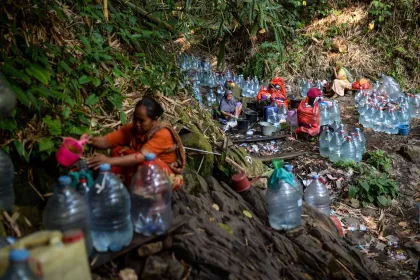 Berita Foto : Musim Kemarau Memicu Kekeringan dan Krisis Air Bersih di Cilegon