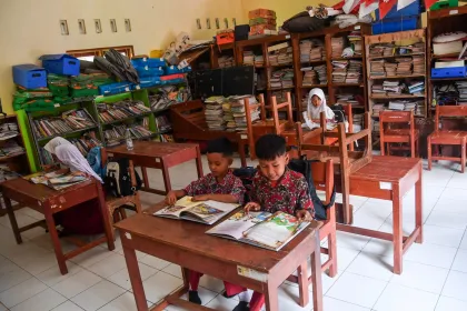 Berita Foto : SD di Ciamis hanya terima satu siswa baru