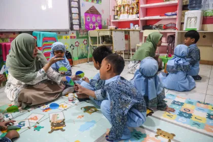 Berita Foto : Partisipasi Pendidikan Anak Usia Dini Mengalami Peningkatan
