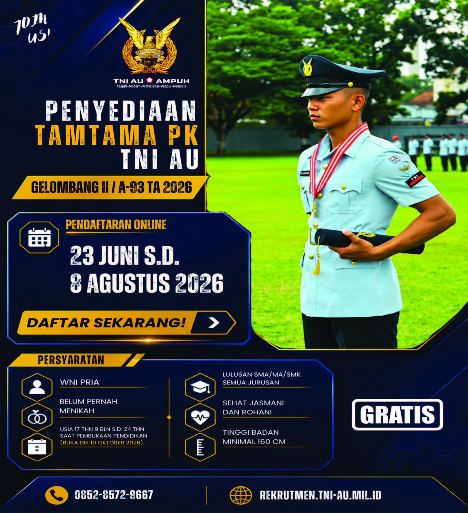 PENYEDIAAN TAMTAMA PK TNI AU GELOMBANG II A-93 TA 2026 - 2
