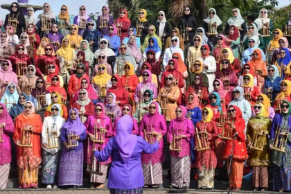 Berita Foto : Gebyar angklung di Ciamis