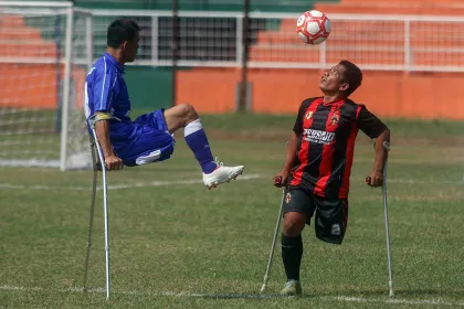 Berita Foto : Kompetisi Sepak Bola Amputasi "Beyond the Goal" Jadi Ajang Seleksi Timnas Indonesia