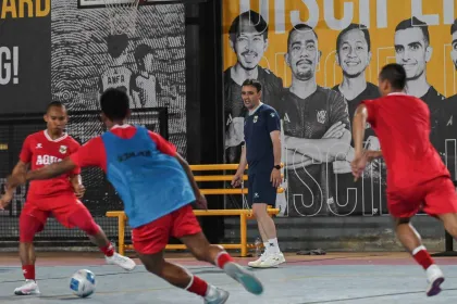 Berita Foto : Jelang Uji Coba di Spanyol, Timnas Futsal Indonesia Jalani Pemusatan Latihan