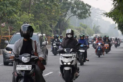Berita Foto : Udara Pontianak Memburuk, Masuk Kategori Sangat Tidak Sehat