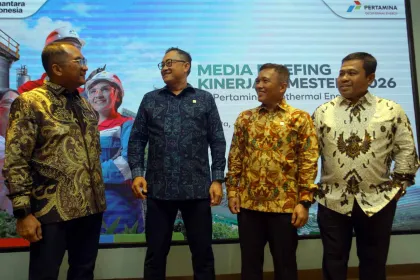 Berita Foto : Bukukan Laba US$ 79,6 Juta, Produksi Listrik Pertamina Geothermal (PGEO) Meroket 13,62 persen