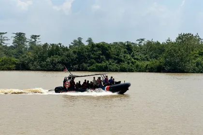 Berita Foto : Korban kebakaran speedboat Sekatak AAA Express