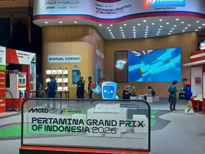 Berita Foto : Atmosfer Pertamina Grand Prix of Indonesia Sapa Lebih Dekat Pengunjung GIIAS 2026