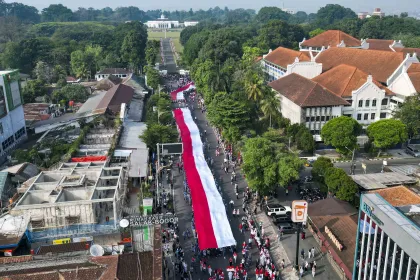 Berita Foto : Kirab Merah Putih di Kota Bogor