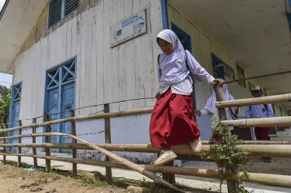 Berita Foto : Sekolah anak-anak desa terpencil Kerinci