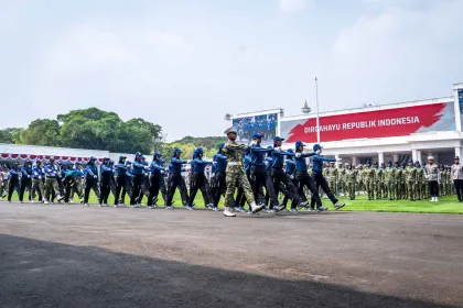 Berita Foto : Persiapan HUT ke-81 Kemerdekaan RI, Gladi Kotor Upacara Digelar