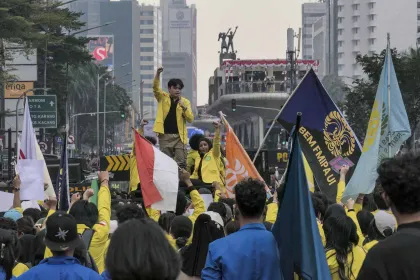 Berita Foto : Mahasiswa Sampaikan Aspirasi di Jakarta