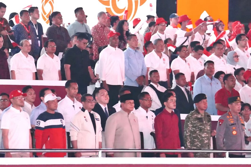 Panglima TNI Hadiri Karnaval Bersatu, Meriahkan Perayaan HUT ke-81 Kemerdekaan RI.