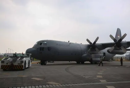 Berita Foto : GMF Serahkan Pesawat C-130H A-1319 Usai Modernisasi untuk Perkuat Kesiapan Operasional TNI AU
