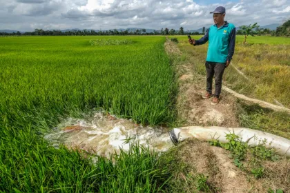Berita Foto : Upaya atasi krisis air persawahan di Kendari