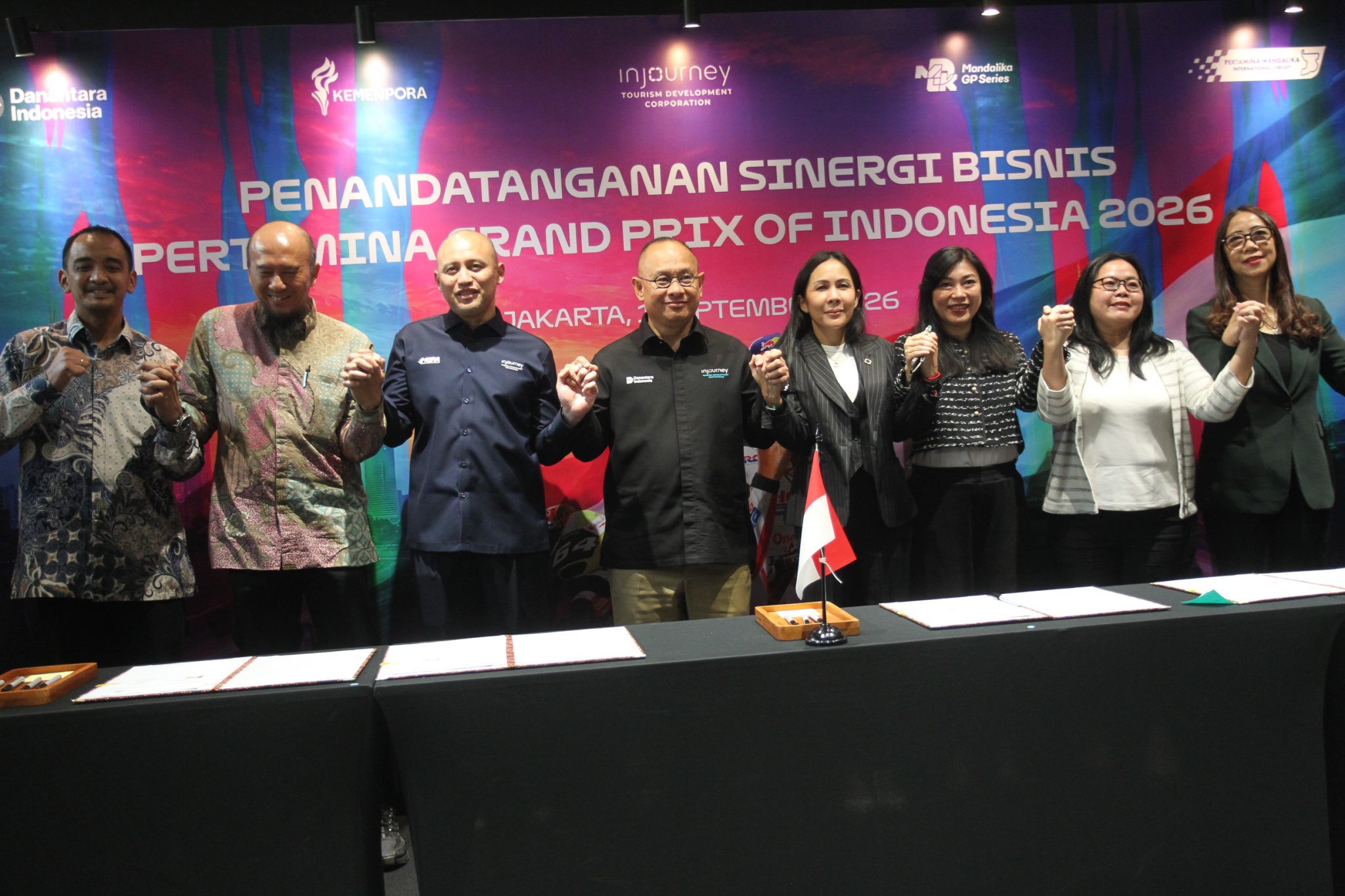 Foto: Pertamina Grand Prix of Indonesia 2026 Perkuat Sinergi Bisnis dengan Mitra Strategis