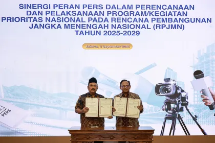 Berita Foto : Nota Kesepahaman Kementerian PPN/Bappenas dengan Dewan Pers