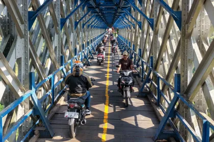 Berita Foto : Revitalisasi Cagar Budaya Jembatan Cirahong