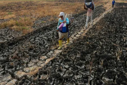 Berita Foto : BMKG Sebut 25 Daerah Jateng Berstatus Awas Kekeringan